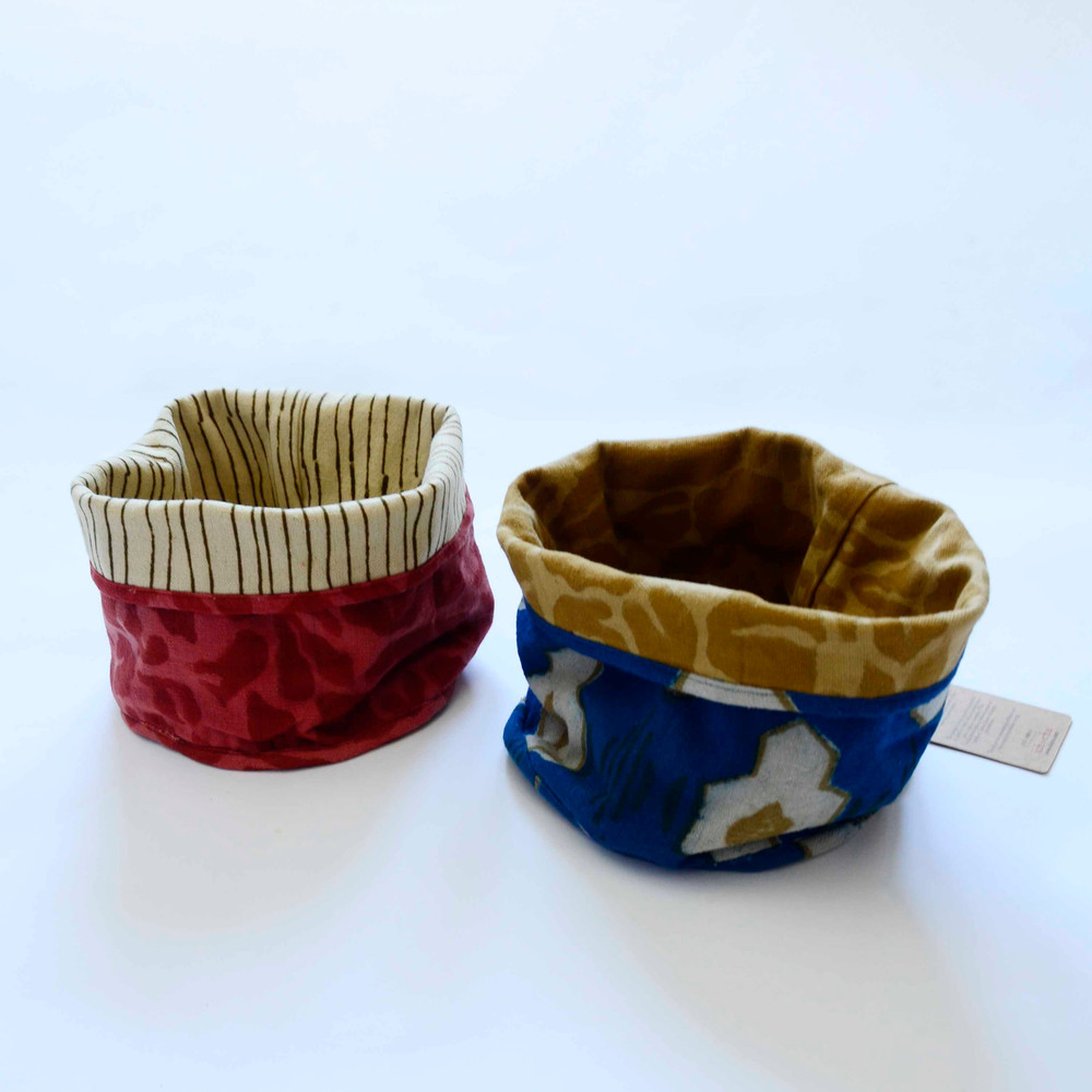 organic cotton fabric basket