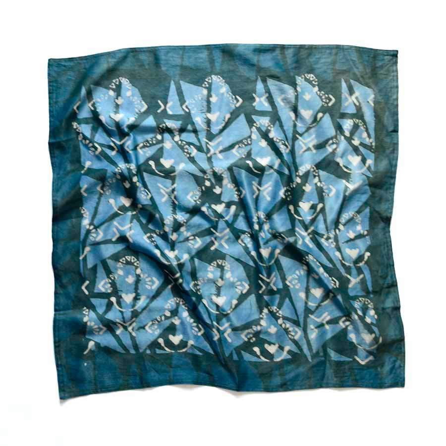 blue green bandana