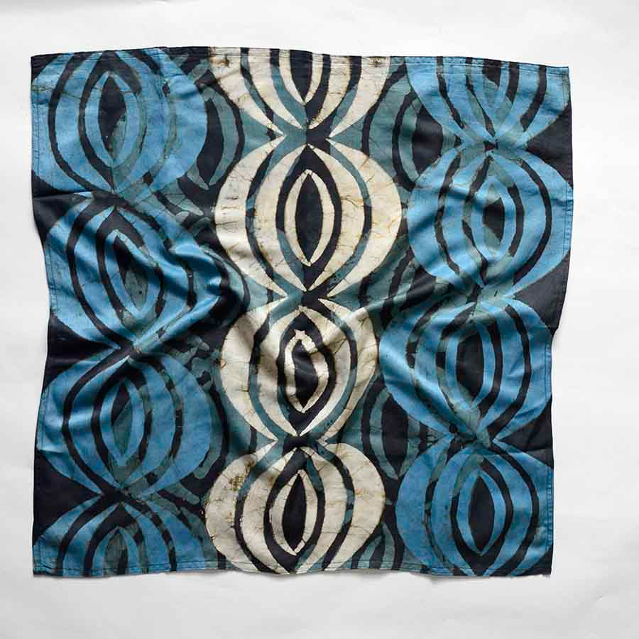 indigo bandana