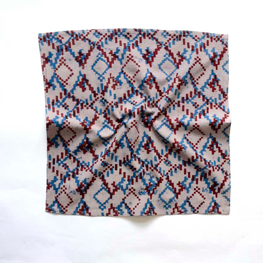 block print table linens