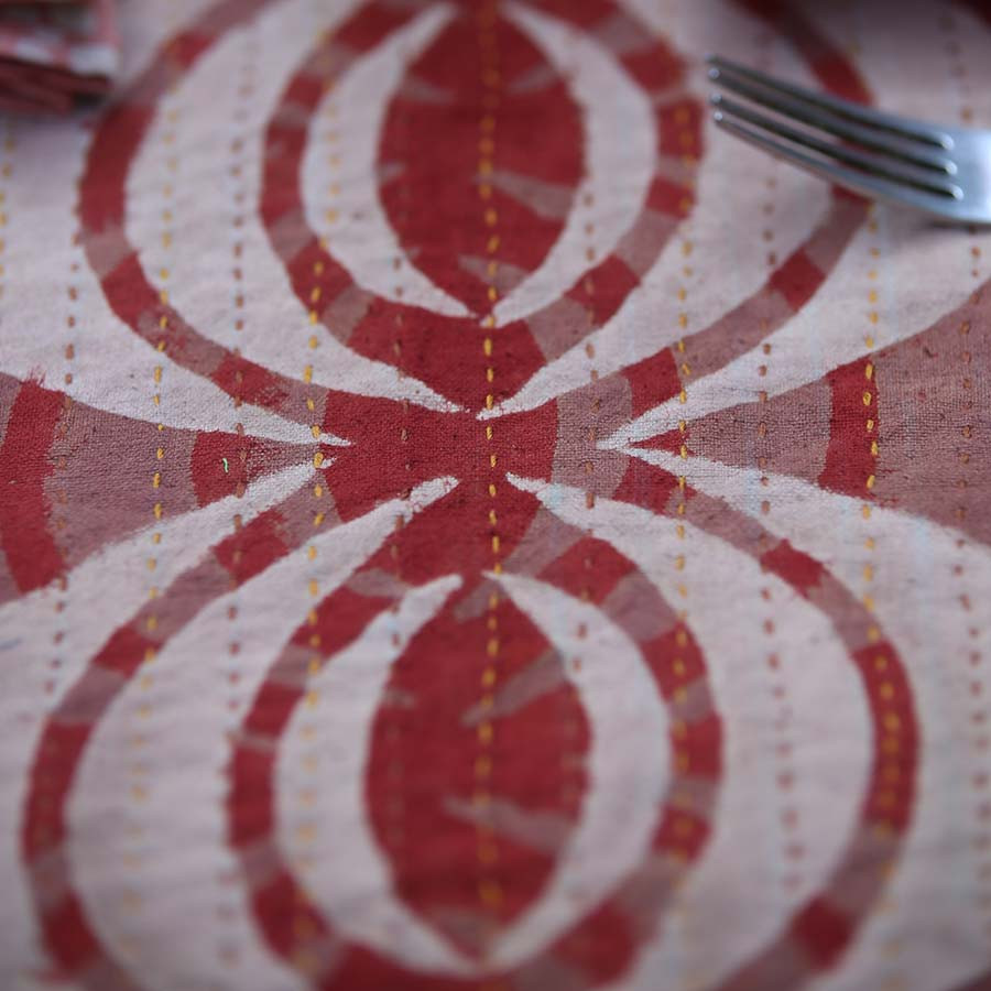 natural dye table linen