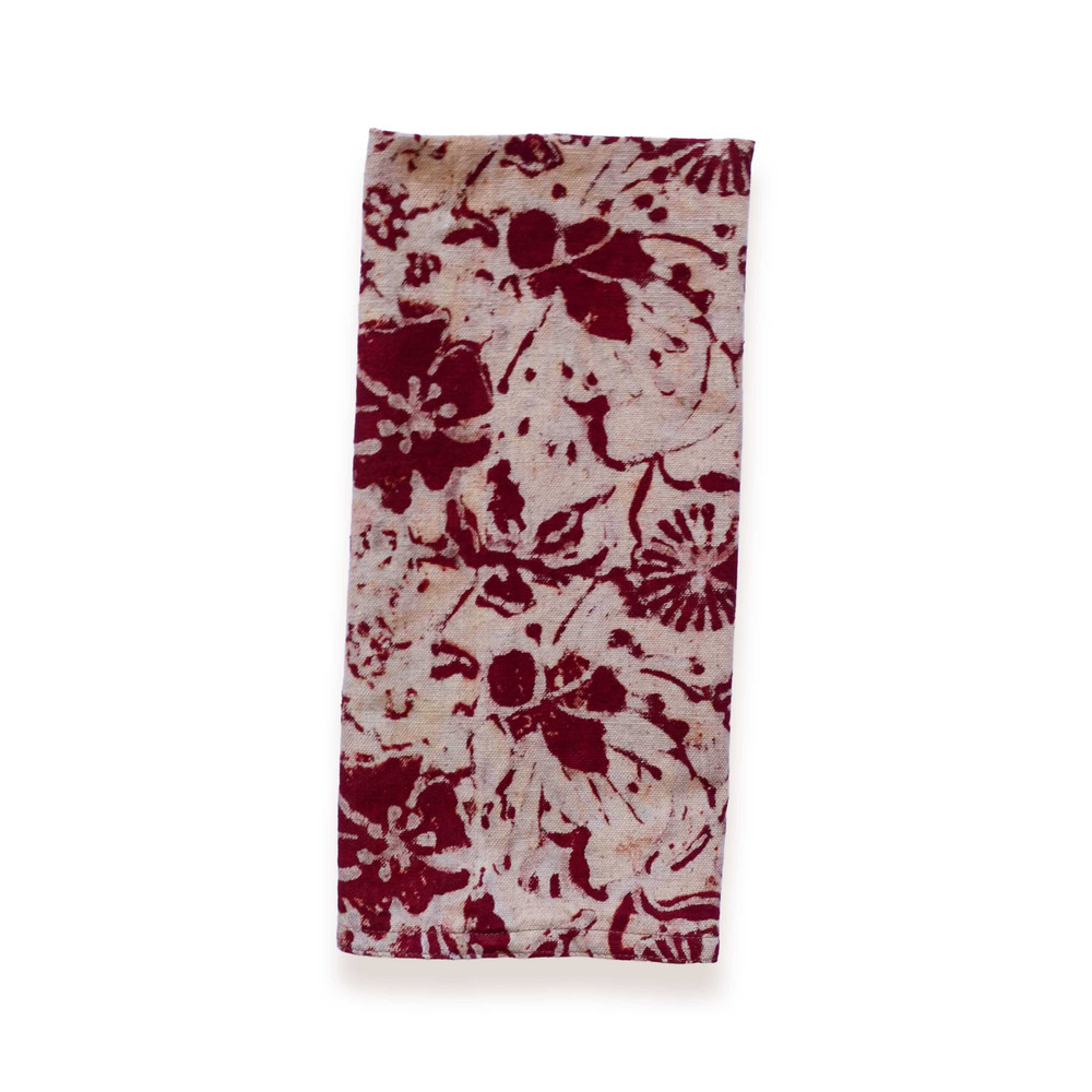 block print tea towel