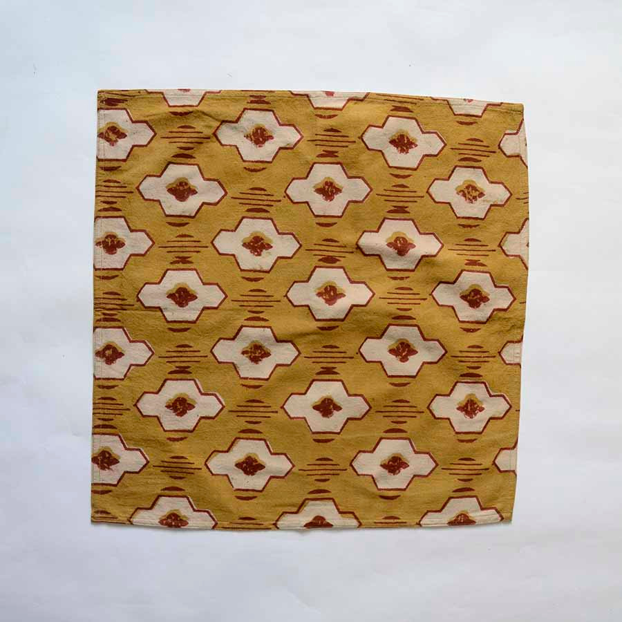mustard cloth napkin