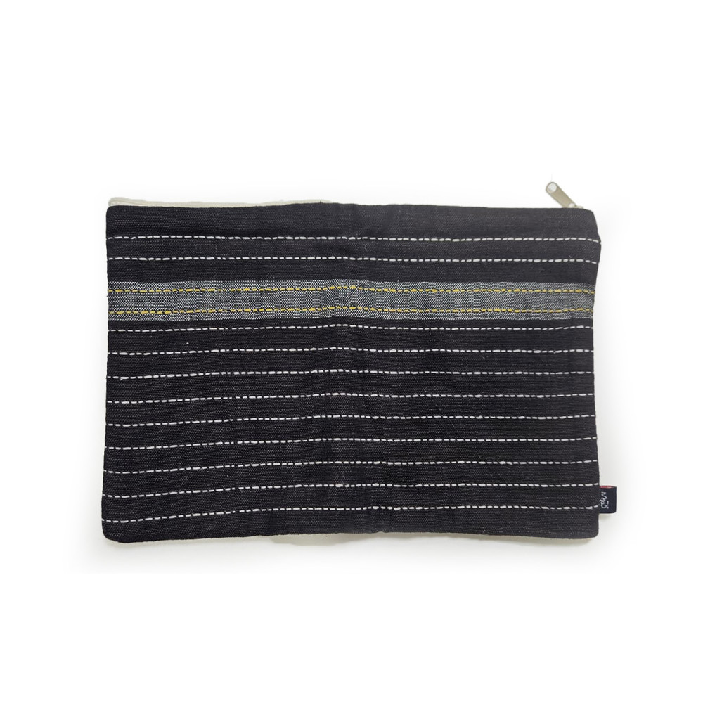 handwoven travel pouch