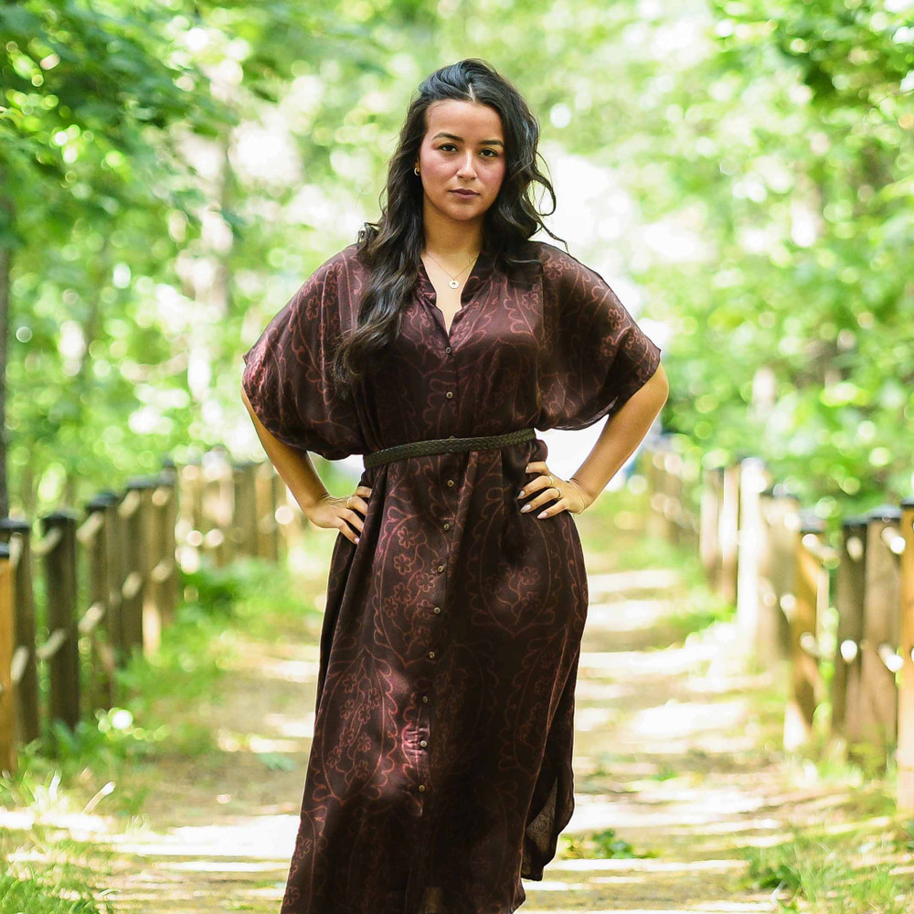 button down kaftan