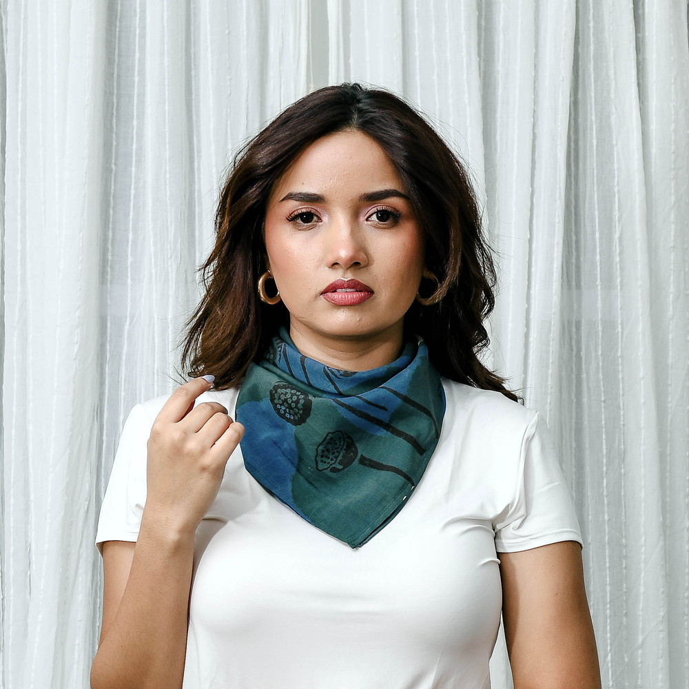 cotton silk scarf