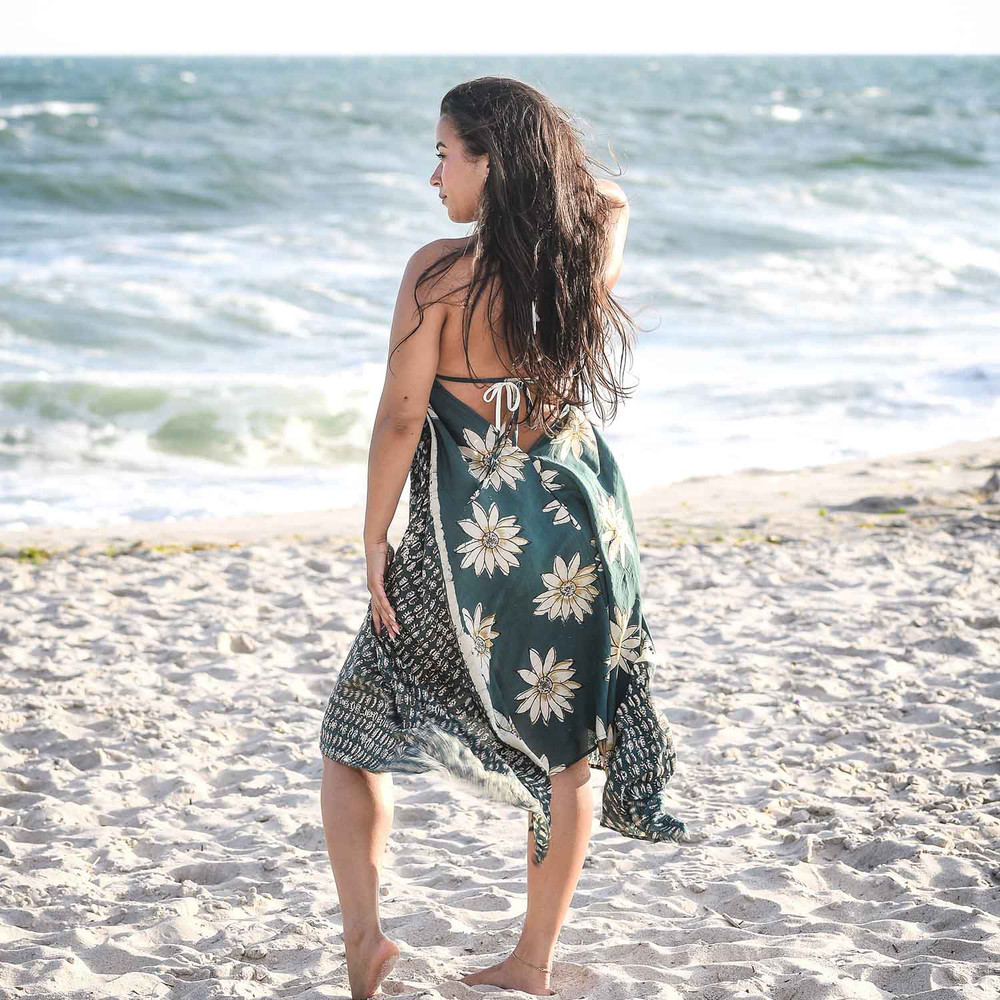 open back beach dress