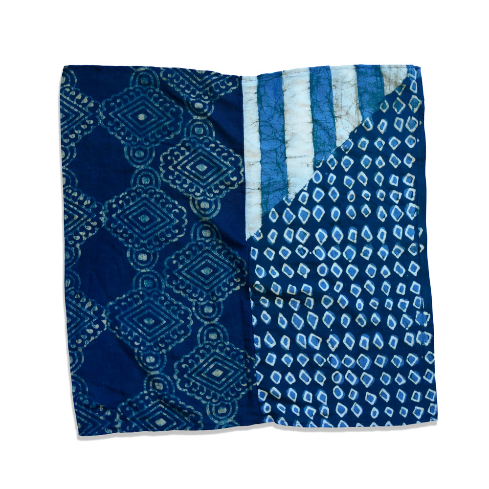 geometric cotton silk bandana