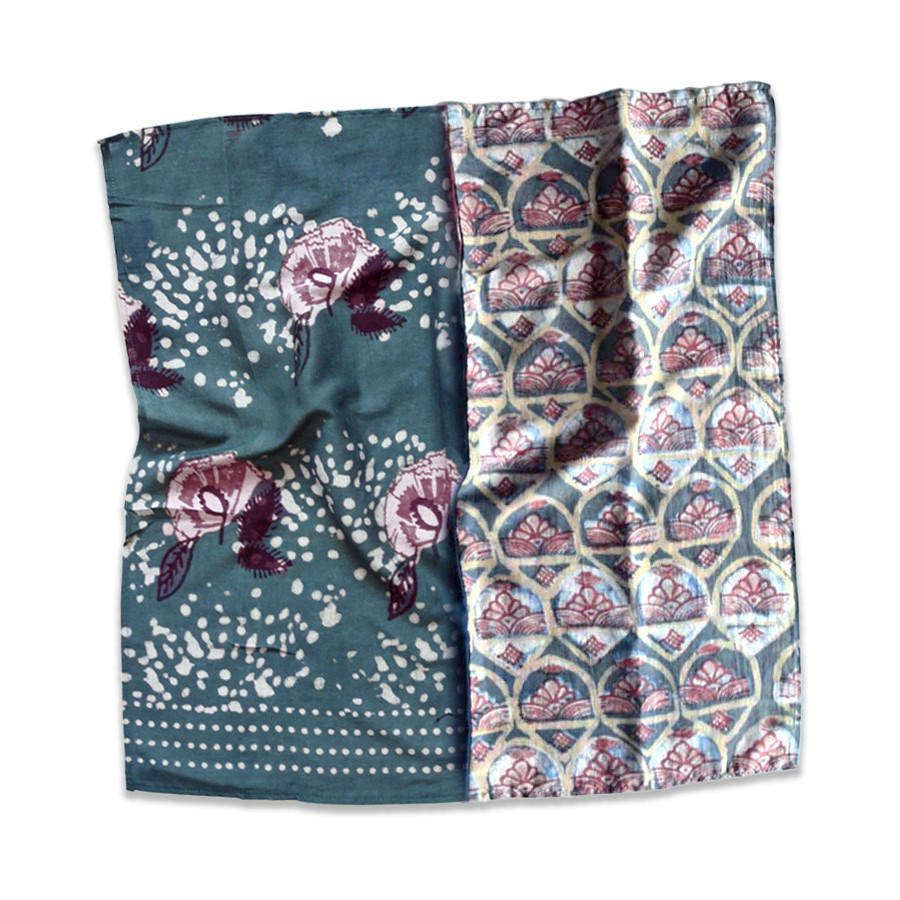 cotton silk hair scarf