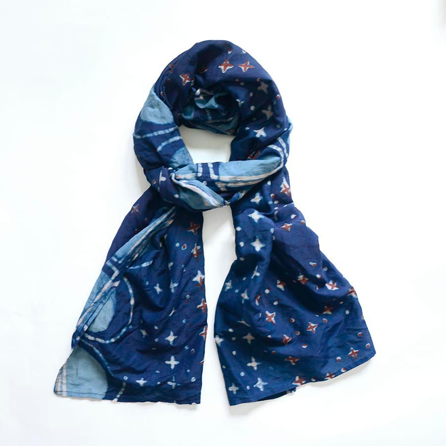cotton silk scarf