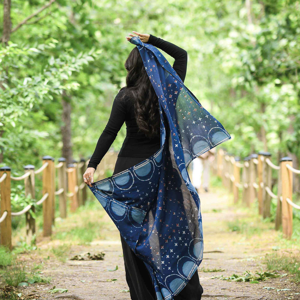 hand block print scarf
