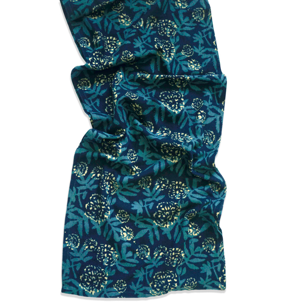 natural dye table runner