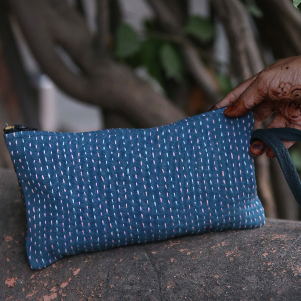 gudri embroidered pouch