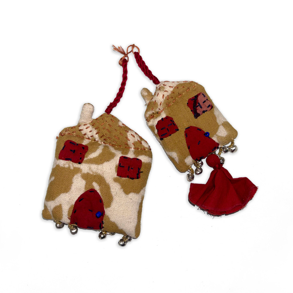 fabric house ornament