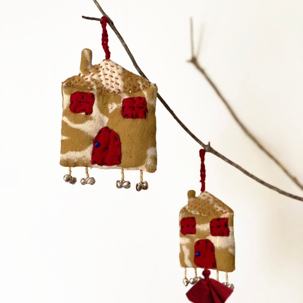 handmade house ornament