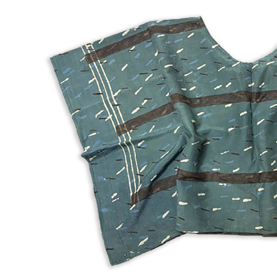 teal summer blouse