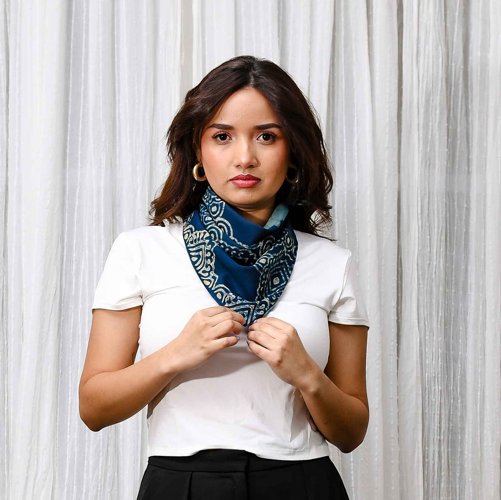 silk cotton scarf