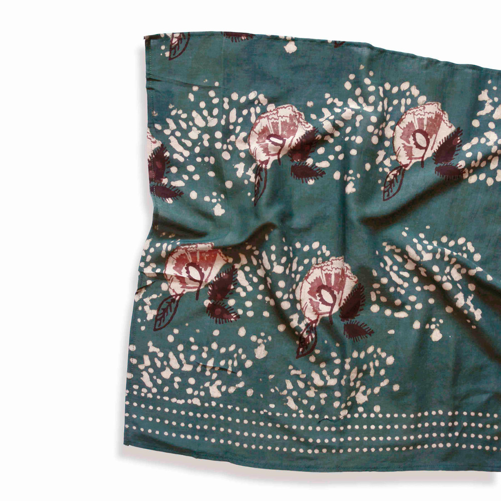 Floral Silk Cotton Bandana | PARO Sample
