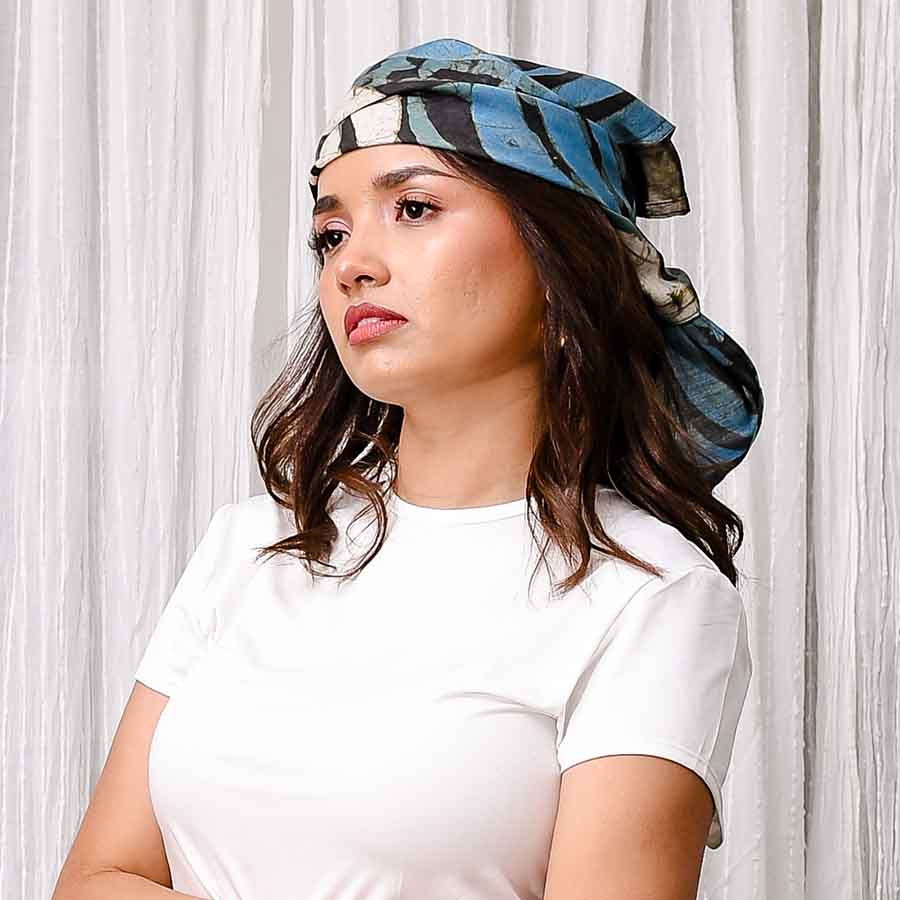 block print bandana