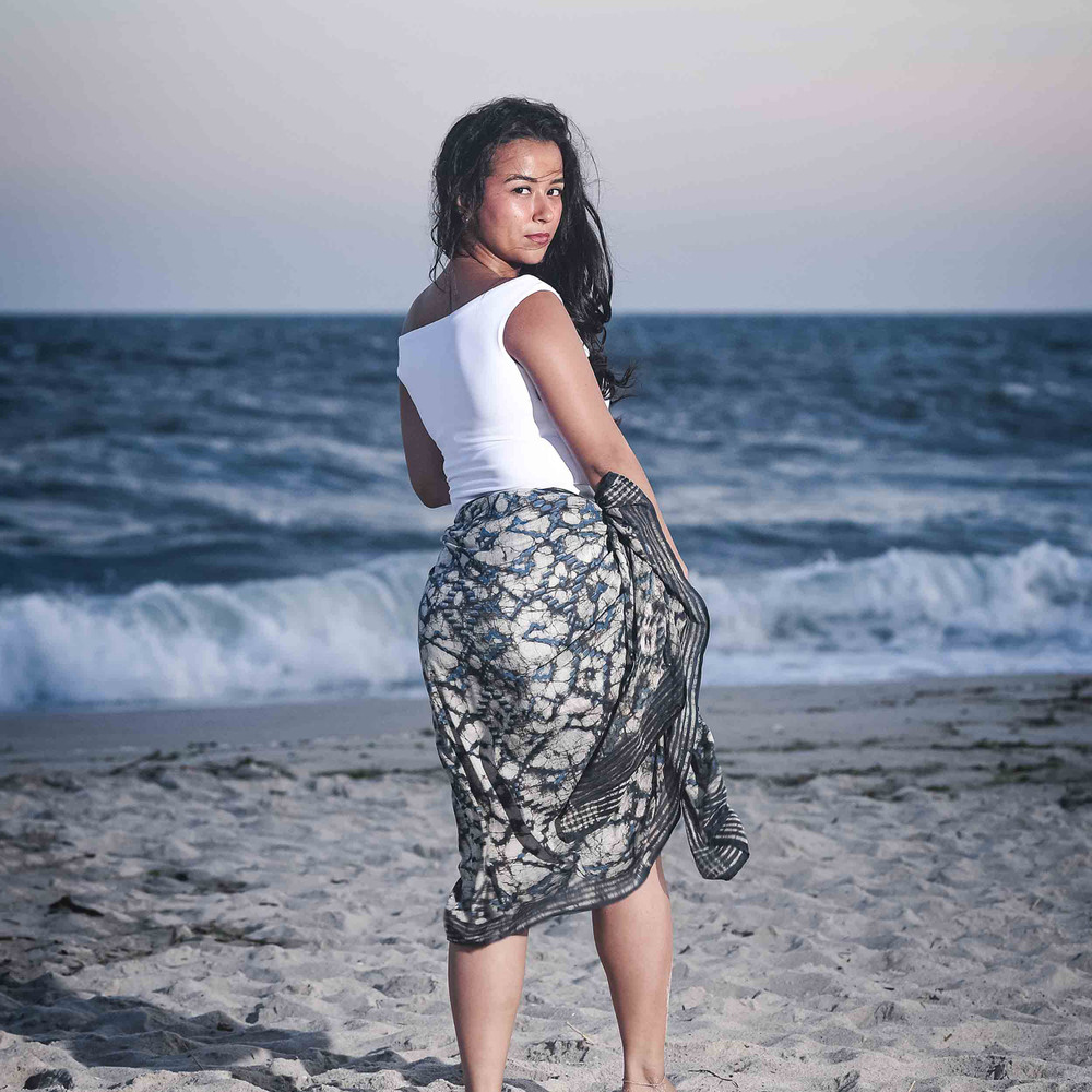 cotton silk scarf beach wrap