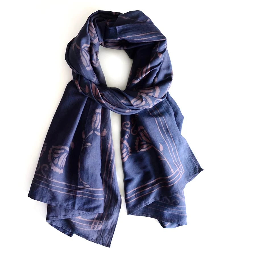 cotton silk scarf