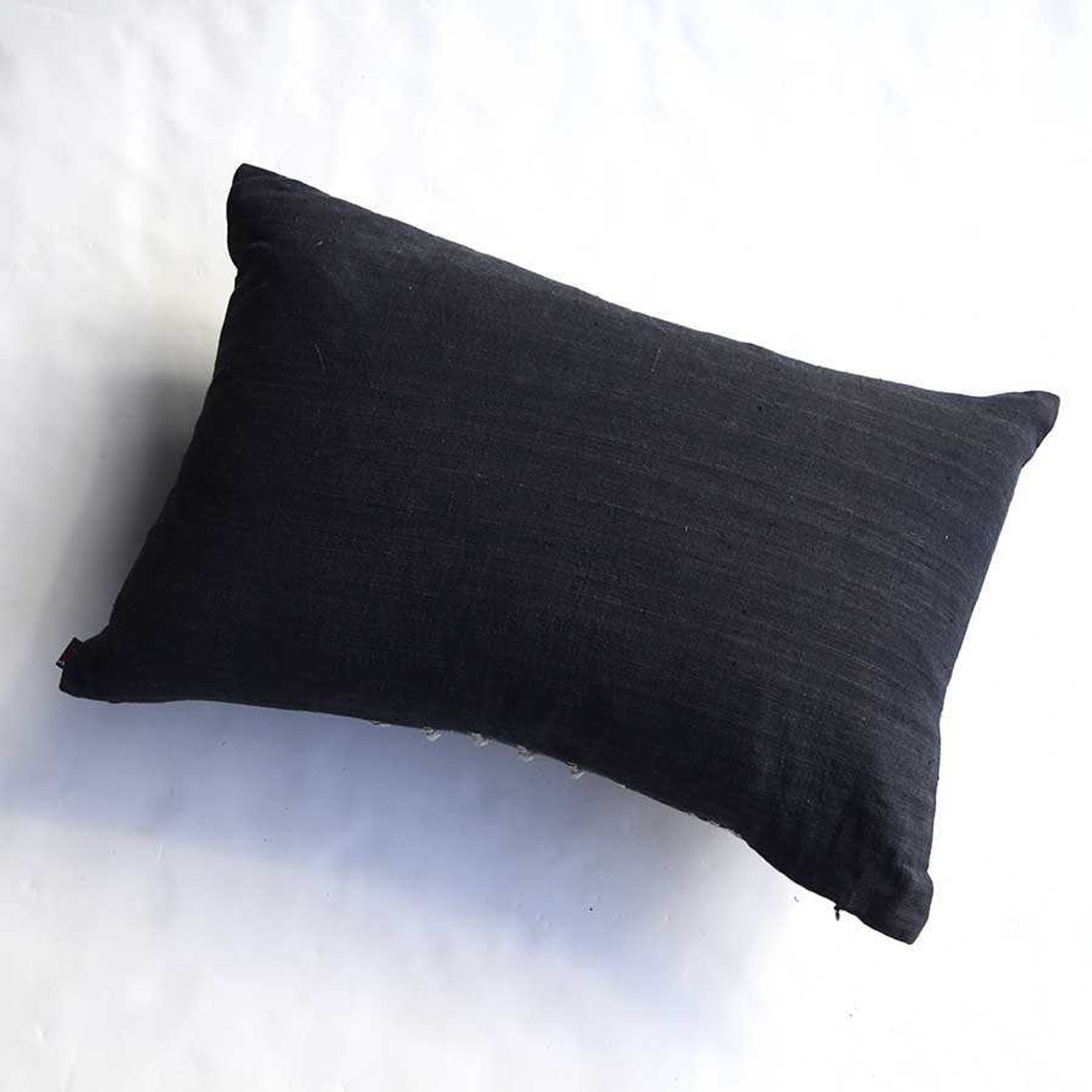 Mezcla' Black Stripe Lumbar Pillow Cover, Artisan Made Home Goods