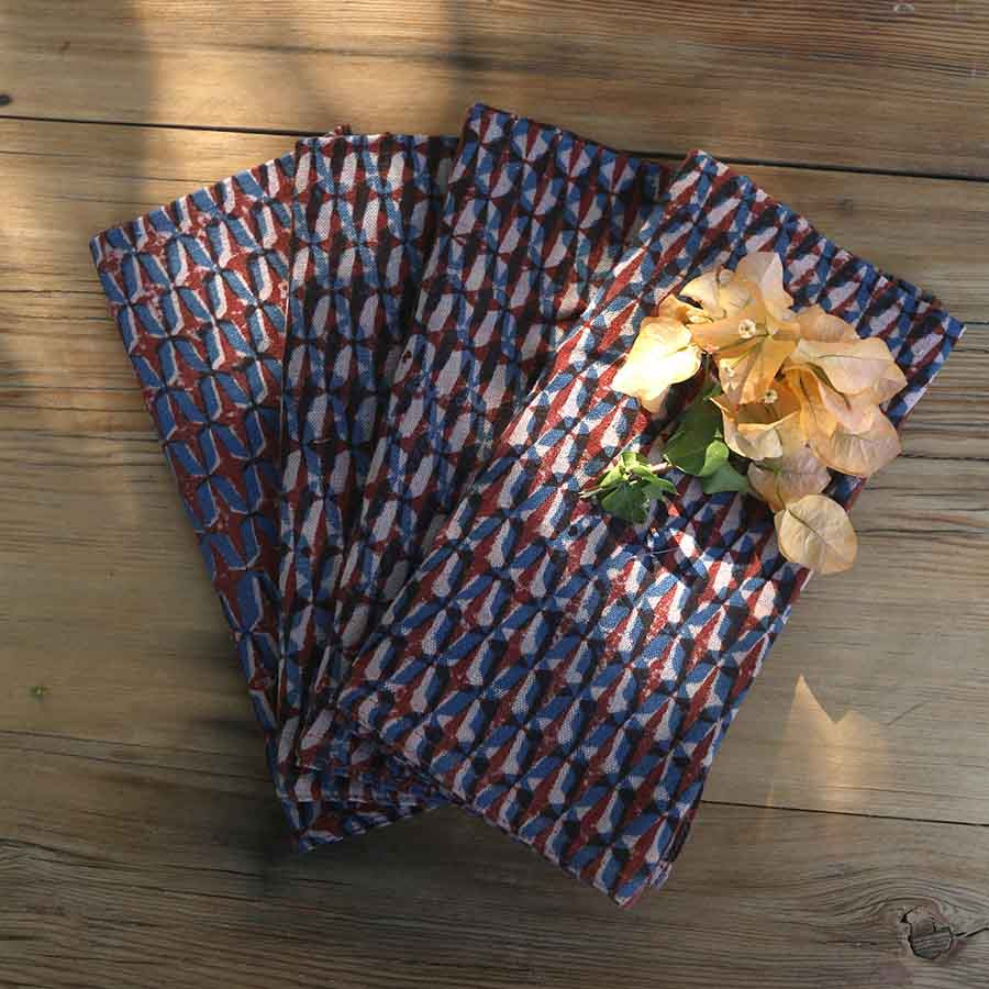 Ichcha Block Print Napkins - Thumbnail 2
