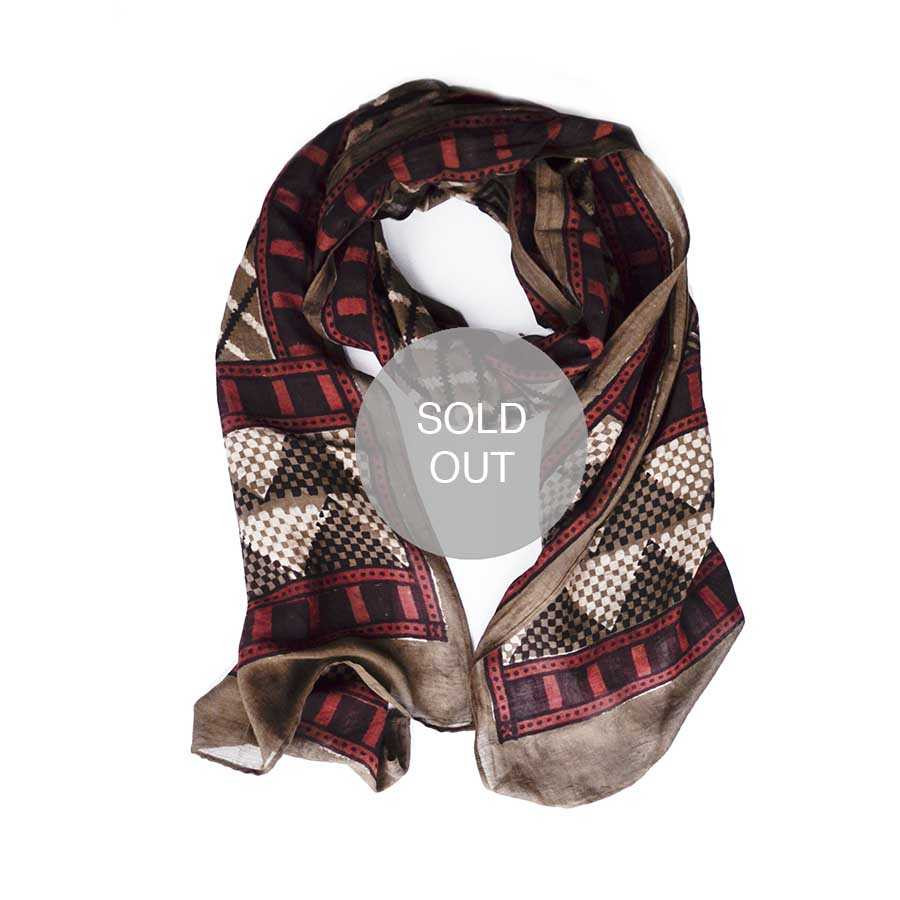 Indian scarf: multicolored scarf, handmade artisan scarves | ichcha