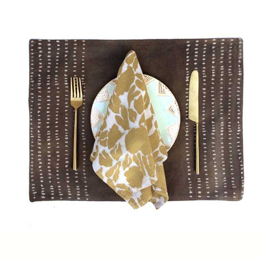 Yan Mustard Yellow Napkins - Thumbnail 5