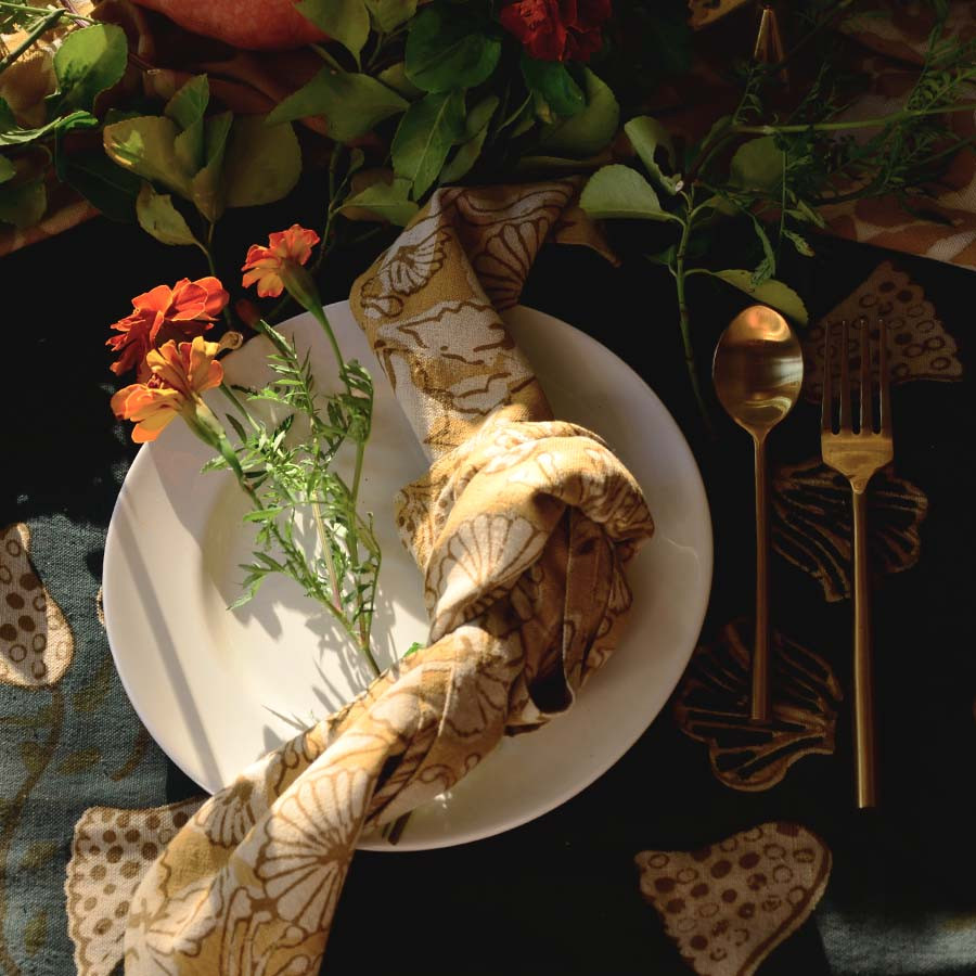 Ichcha Hope Blockprint Napkins - Thumbnail 2