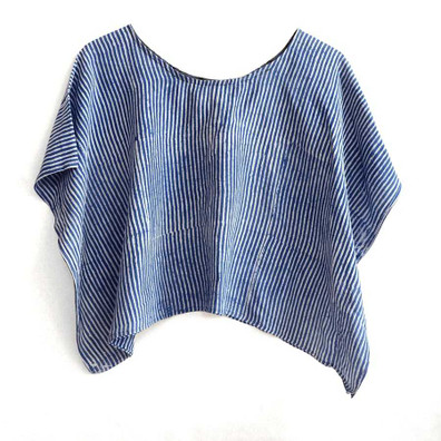 Block Printed Crop Top