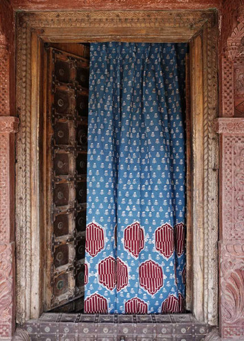 Block Print Window Curtains