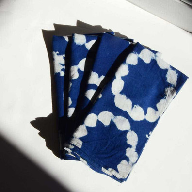 block printed napkins