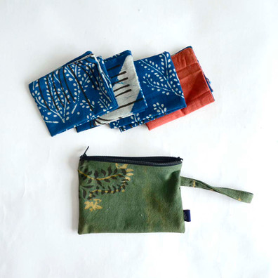 Zero Waste Handkerchief Set - Tissues in a pouch