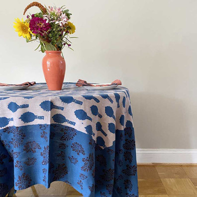 Indian Block Printed Table Cloth