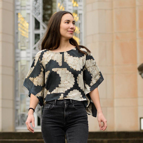 black and white tops