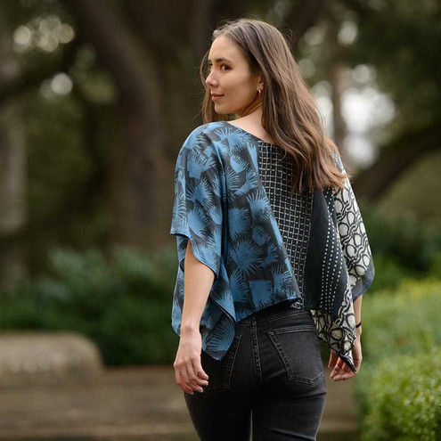 Hari Block Printed Crop Top Sample