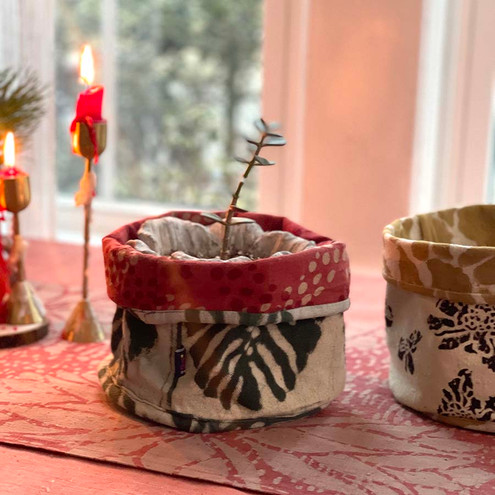 Upcycled Basket Zero Waste Storage Planter - Topi
