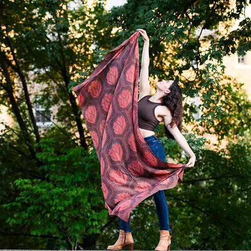 block print scarf