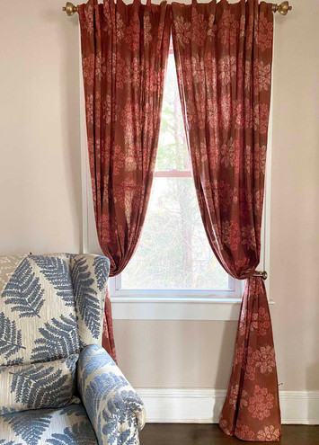 block print curtains