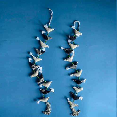 handmade bird garland
