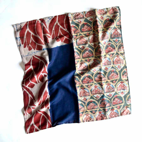 Mixed Print Cotton Silk Bandana | Luna Sample