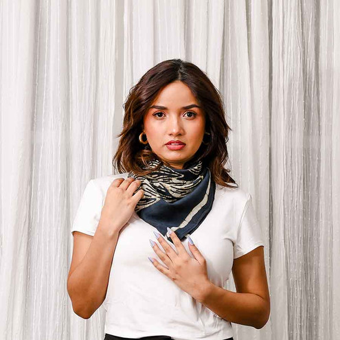 Jungle Leaf Bandana | Cotton Silk