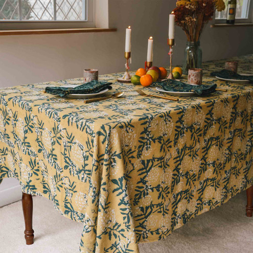 botanical dining tablecloth