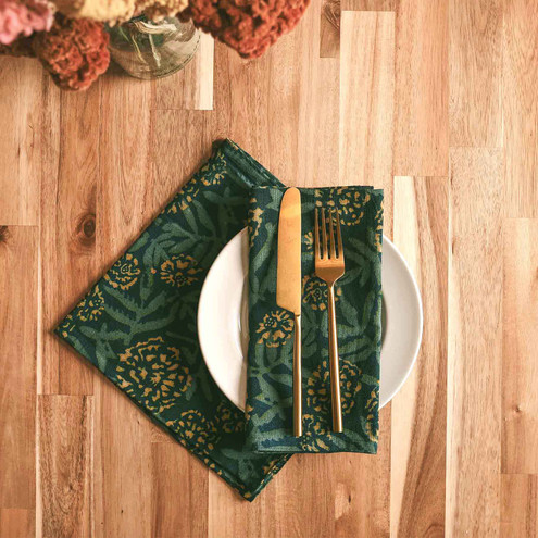 botanical cloth napkins