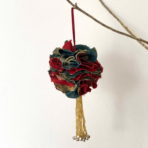 upcycled christmas ornament