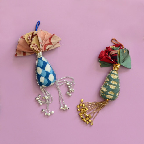 upcycled flower pot ornament