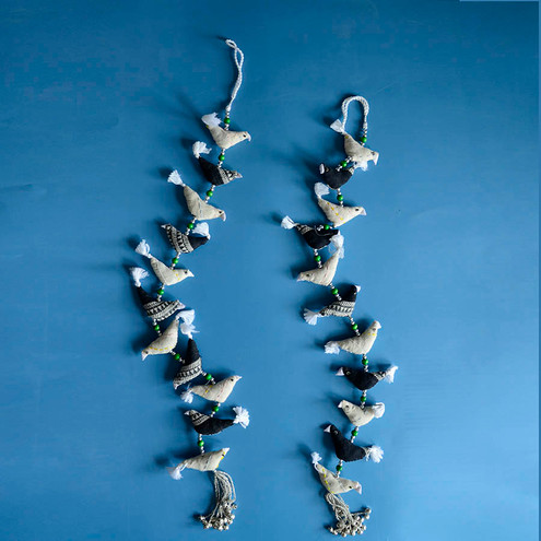 handmade bird garland