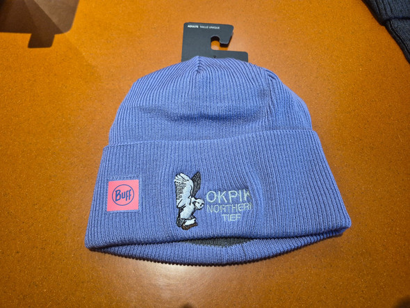 Beanie. Embd Okpik Cross Knit - Iris