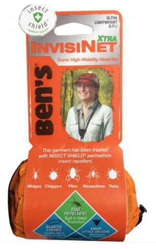 Head Net. Bens Invisinet Xtra w/Insect Shield